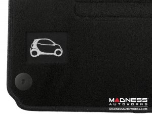 smart fortwo Floor Mats - 453 model - Carpet w/ Black Binding 